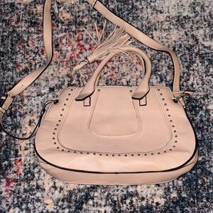 Franco Sarto light pink Satchel with Tassel Accent